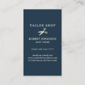 Schneidergeschäft Schere Visitenkarte (Rückseite)
