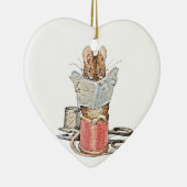Schneidermäuse auf dem Pool des Threads Keramik Ornament (Rechts)