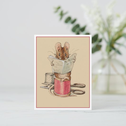 Schneidermäuse von Beatrix Potter Postkarte (Stehend Vorderseite)