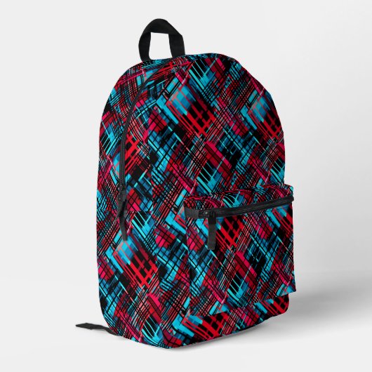 Schneidern Bedruckter Rucksack (Rückseitige Ecke links)