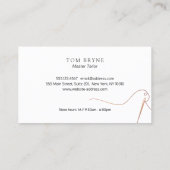 Schneidernadel und Thread Visitenkarte (Rückseite)