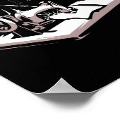 Schneidernähmaschine, gequiltet poster (Ecke)