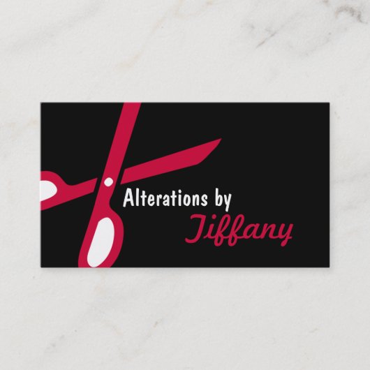 Schneiderwechsel Schneiden Seamstress Schneider Visitenkarte (Vorderseite)