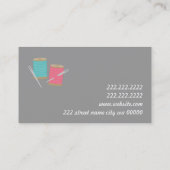 Schneiderwechsel Schneiden Seamstress Schneider Visitenkarte (Rückseite)