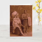 Schneidet des die Ohren Bären und die Ehefrau - Karte (Gelbe Blume)