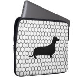 Schneidige Dackel Laptopschutzhülle (Vorne Rechts)