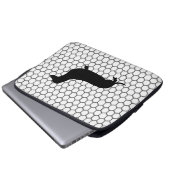 Schneidige Dackel Laptopschutzhülle (Vorne Knopf)