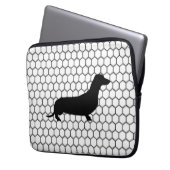 Schneidige Dackel Laptopschutzhülle (Vorderseite Links)