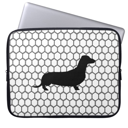 Schneidige Dackel Laptopschutzhülle (Vorderseite)