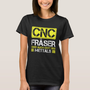 Schneidmechaniker Fräser Dreh-CNC-Häcksler T-Shirt