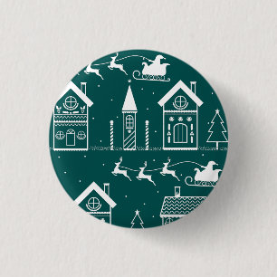 Schneidorf nordisches Weihnachtsdorf Button