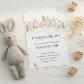 Schneidorf Winter-Baby-Party Einladung