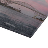 Schneidpappe der Blue Water Bridge Schneidebrett (Ecke)
