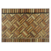 Schneidplatte - Ziegelmuster Schneidebrett (Vorderseite)