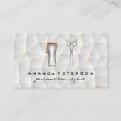 Schneidwerkzeuge | Geometrisches Hintergrundmuster Visitenkarte (Vorderseite)