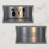 Schneidwerkzeuge | Metallischer Hintergrund Visitenkarte (Vorne/Hinten)