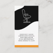 Schneidwerkzeuge | Salon Chair Visitenkarte (Rückseite)