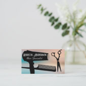 Schneidwerkzeuge | Salon Terminkarte (Stehend Vorderseite)