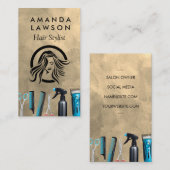 Schneidwerkzeuge | Stylist Barber Visitenkarte (Vorne/Hinten)