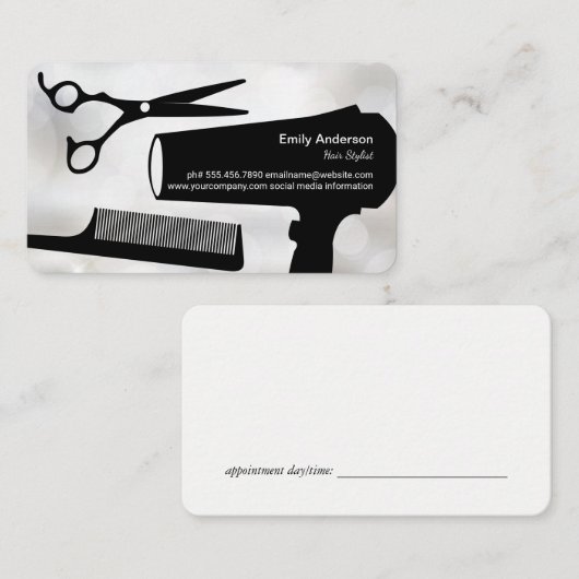 Schneidwerkzeuge | Womens Beauty Terminkarte (Vorne/Hinten)