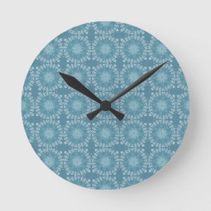 Schneien in meinem Garten Runde Wanduhr