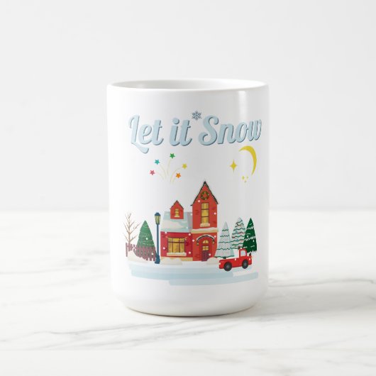 Schneien Lassen Kaffeetasse (Mittel)