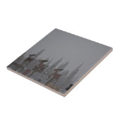 Schneiendes Blizzard-Schnee-Schneeflocke Fliese (Seite)