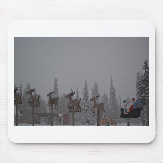 Schneiendes Blizzard-Schnee-Schneeflocke Mousepad (Vorne)