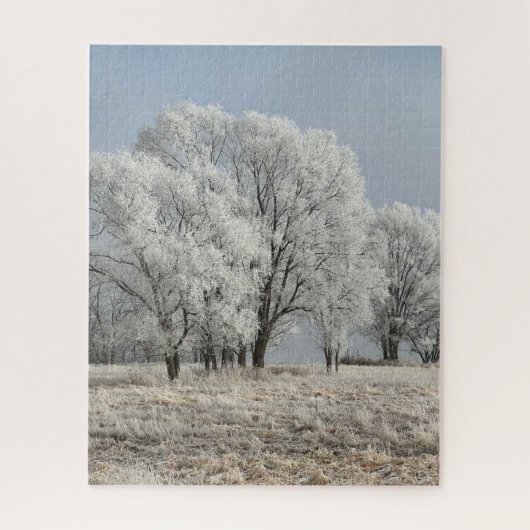 Schneiger Iowa Morgen Puzzle (Vertikal)