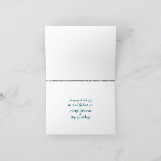 schneit feiertagskarte (Innenseite)