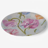 SCHNEIZEN PLATTERBSEN MONOGRAMM PARTY PAPPTELLER (Schrägansicht)