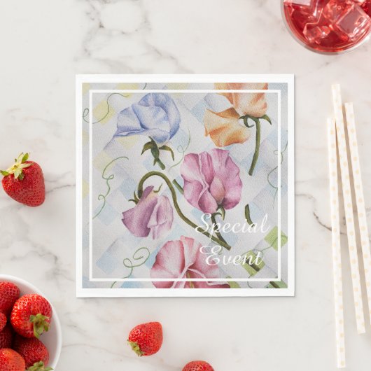 SCHNEIZEN PLATTERBSEN MONOGRAMM PARTY SERVIETTE (Beispiel)