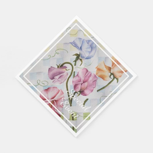 SCHNEIZEN PLATTERBSEN MONOGRAMM PARTY SERVIETTE (Ecke)