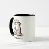 Schnell annoyed Otter - Whimsical Cartoon Design Tasse (Vorderseite Links)