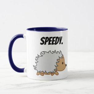 Schnell den Igel, Funny Fast Animal Cartoon Tasse