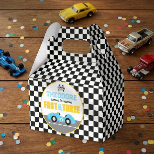 Schnell & Drei Rennwagen 3. Geburtstagsfeier Geschenkschachtel
