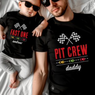 Schnell ein Black Race Car Baby T-shirt