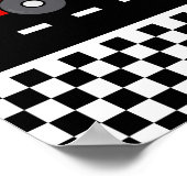 Schnell ein Retrokarosserie Junge Geburtstag FUELI Poster (Ecke)