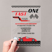 Schnell ein roter Kindergeburtstag Acryleinladungen (Insitu (Handheld))