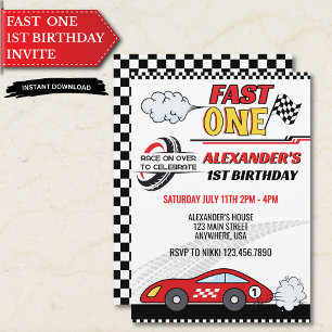 Schnell ein roter Kindergeburtstag Einladung