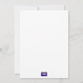 Schnell eine Flachkarte Feiertagskarte (Rückseite)