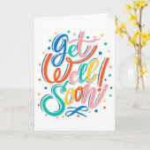 Schnell eine moderne, mehrfarbige Typografie Karte (Gelbe Blume)