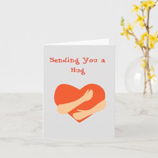 Schnell eine Umarmung/Wohlfühlen senden Karte (Gelbe Blume)