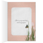 Schnell einen Schmetterling in der Puff Blume (Innen (Rechts))