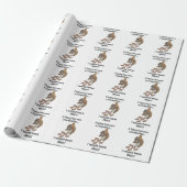Schnell essendes Eichhörnchen Lustiger Spruch Geschenkpapier (Ungerollt)