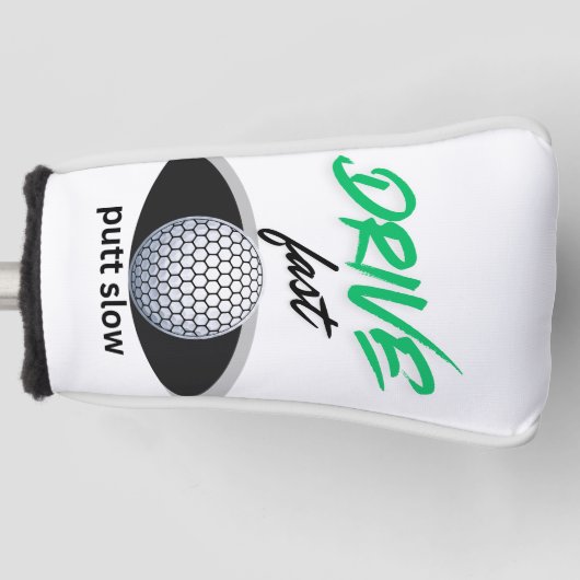 Schnell fahren, langsam absetzen golf headcover (Vorderseite)