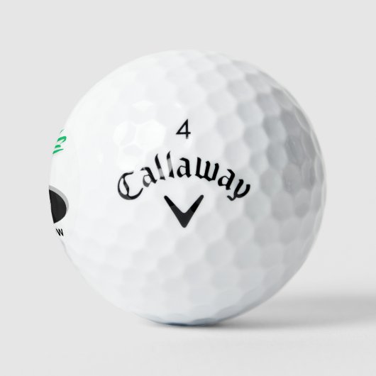 Schnell fahren, langsam absetzen golfball (Logo)