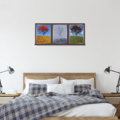 Schnell Fliegen Sie die Jahre Triptych Canvas Prin Leinwanddruck (Insitu (Schlafzimmer))
