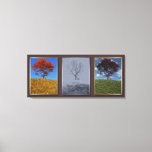 Schnell Fliegen Sie die Jahre Triptych Canvas Prin Leinwanddruck (Vorderseite)