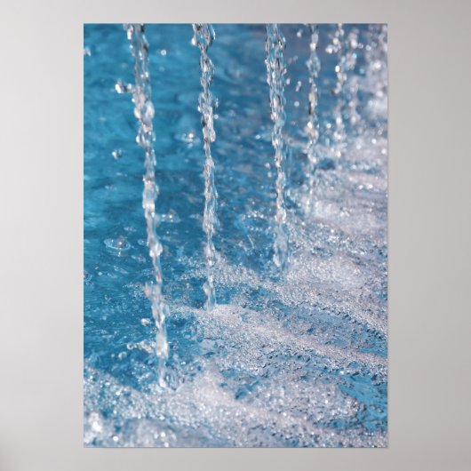Schnell fließendes Wasser Poster (Vorne)